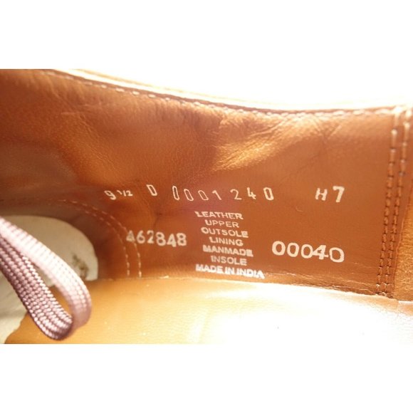 Stacy Adams Brown Leather Cap Toe Lace Up Oxfords Shoes Men\'s 9.5 D main image 7
